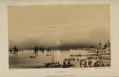 Shanghai, acquerello di Robert Elwes (1819-1878), un giovane gentiluomo britannico benestante di Norfolk da Robert Elwes